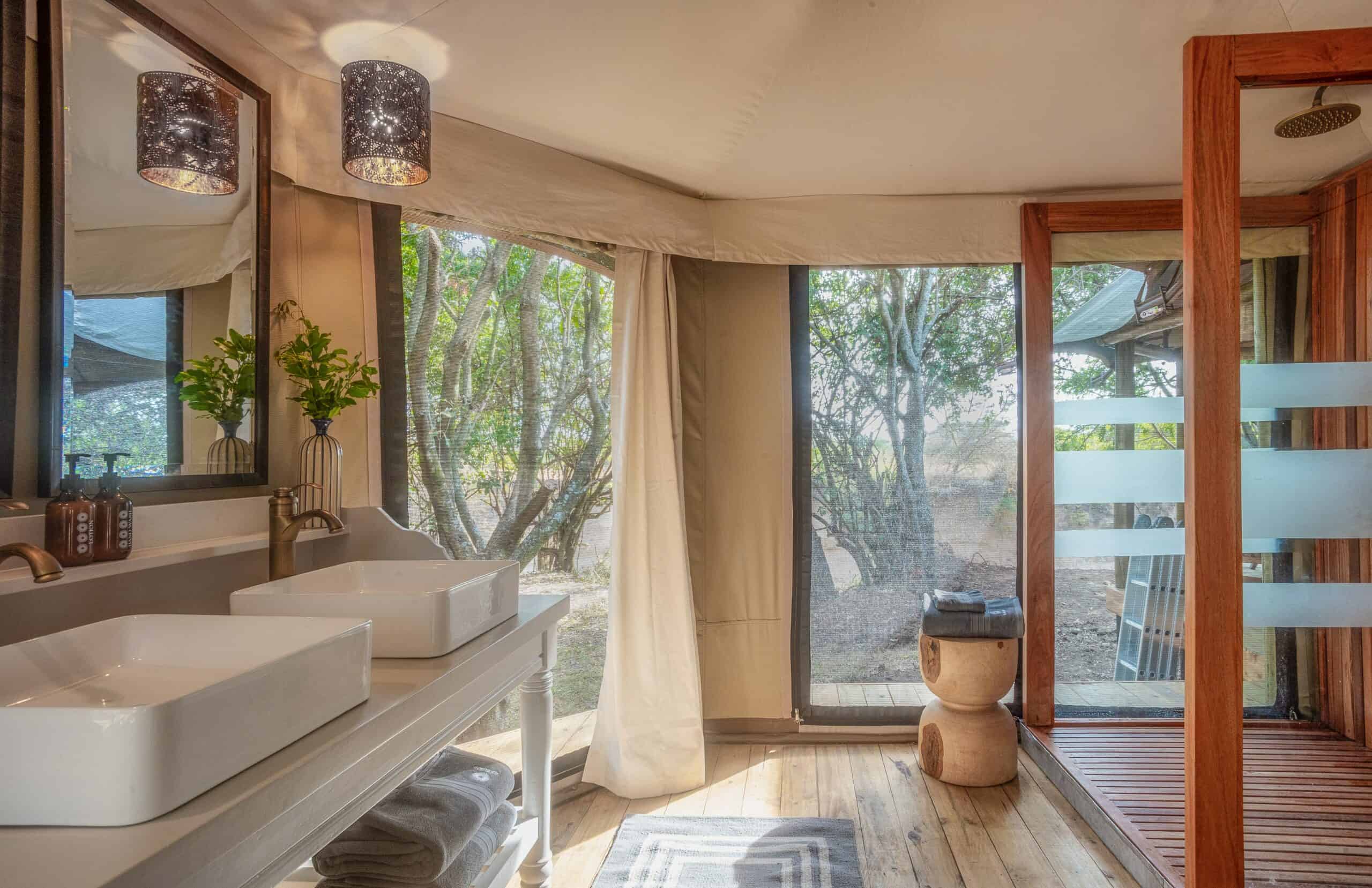 washrooms at the ilkeliani premium tents